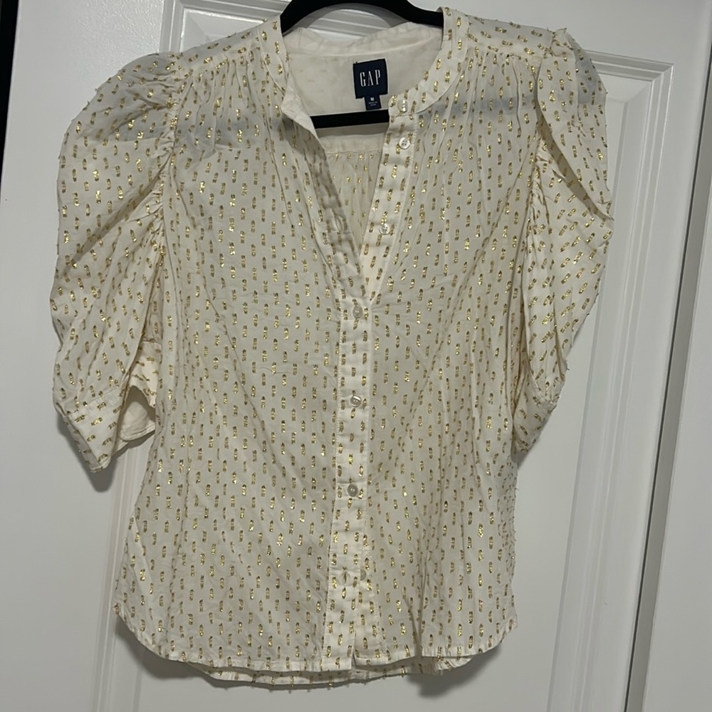 Cream & Gold Blouse